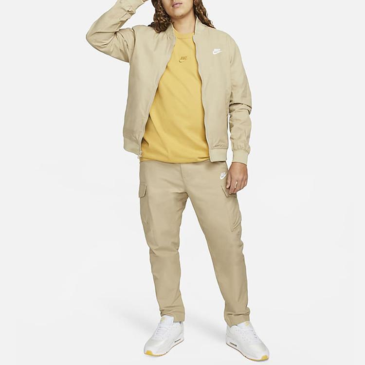 Nike Спортивная одежда Футболка с логотипом Premium Essentials Мужские топы Желтый DO7393-725