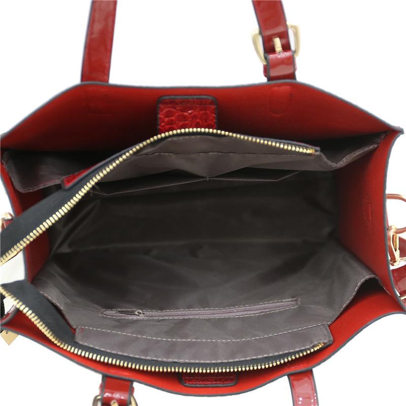 Женская сумка, модный комплект из двух предметов с каменным узором, сумка для матери и ребенка, вместительная сумка-мессенджер через плечо, сумка.