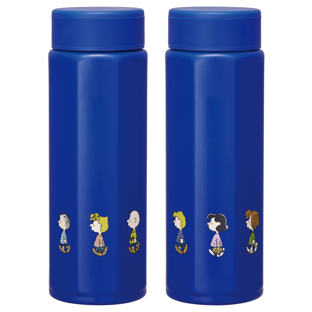 Skater Бутылка-кружка из нержавеющей стали 500 мл, удобная для удержания, восьмиугольная бутылка для воды SNOOPY Snoopy, термо/холодная STO5-A