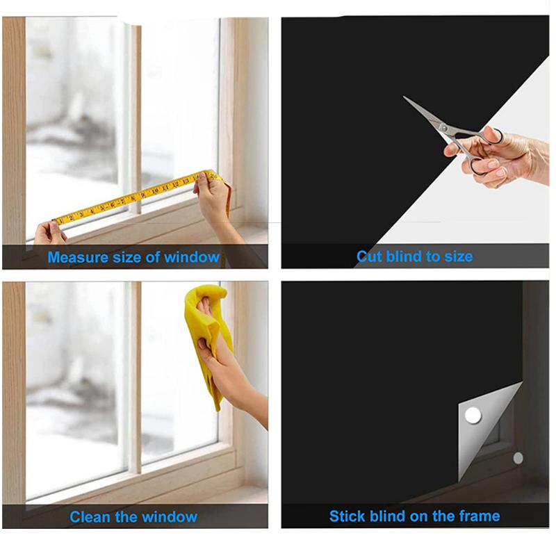 Портативные затемняющие слепые окна с термоизоляцией кухонные шторы наклеиваются на DIY