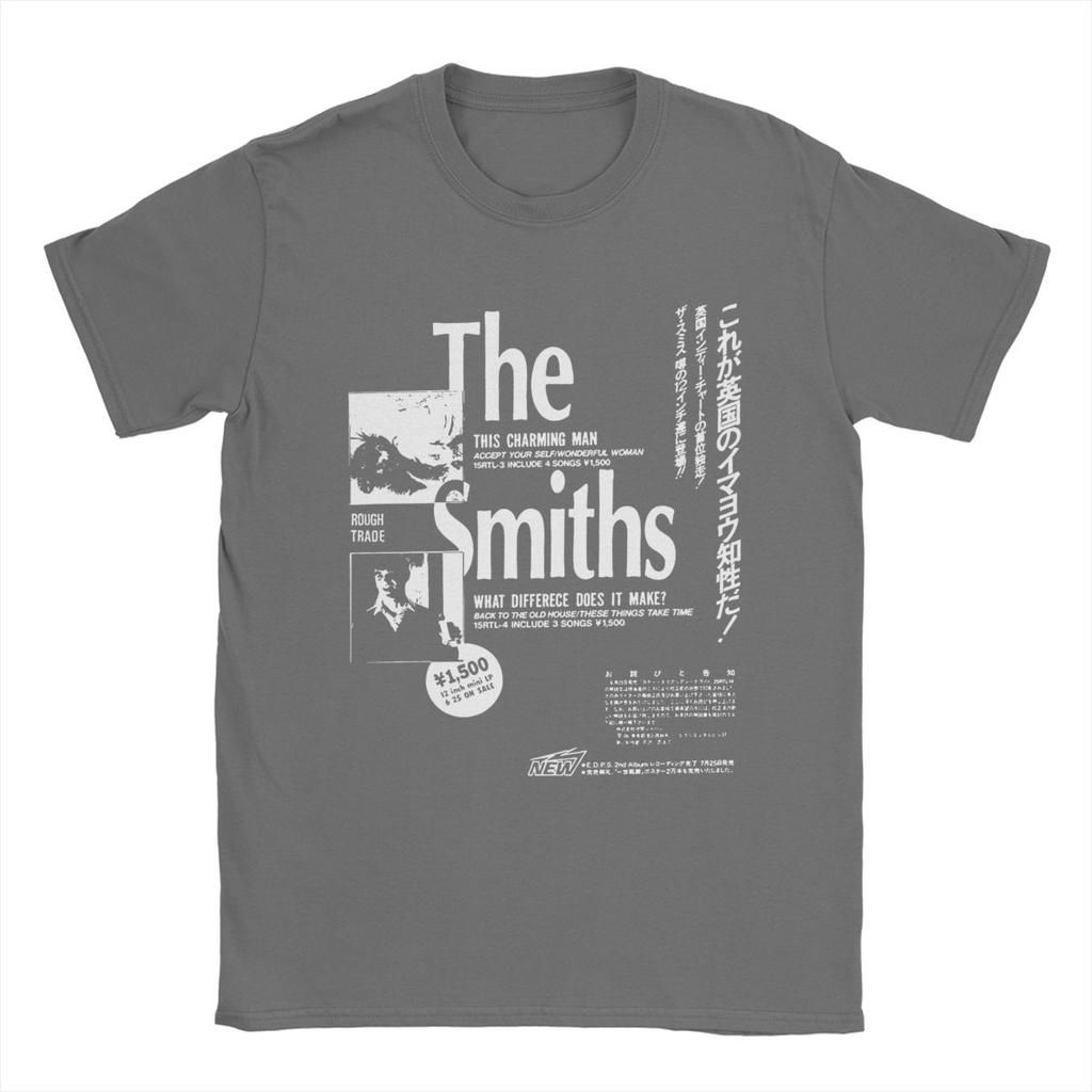 Музыка The Smiths Мужская футболка Винтажная футболка с коротким рукавом и круглым вырезом Футболка из чистого хлопка Одежда на день рождения