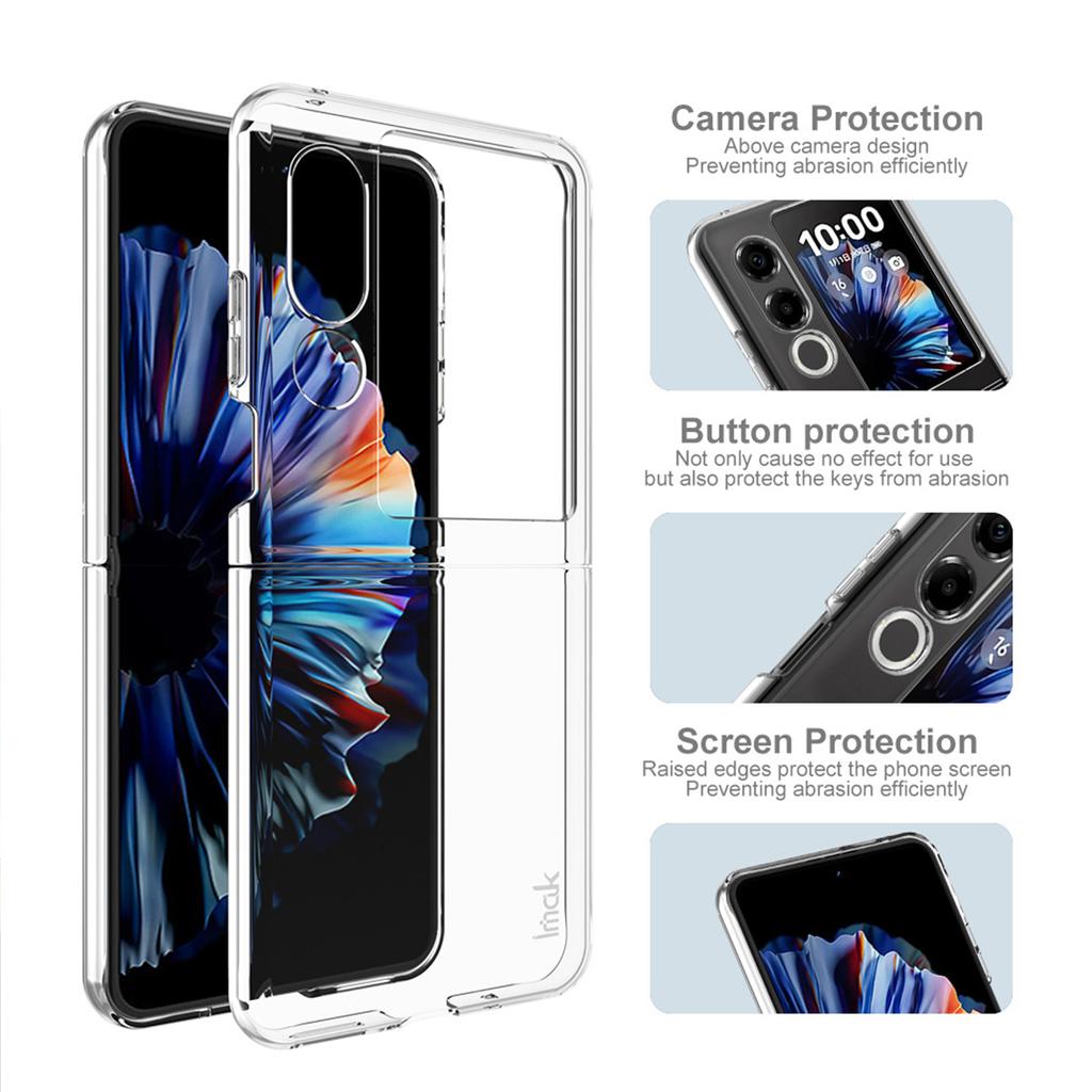 Для Nubia Flip 2 5G Чехол для телефона IMAK Wings II Износостойкий Кристально Прозрачный Чехол Pro
