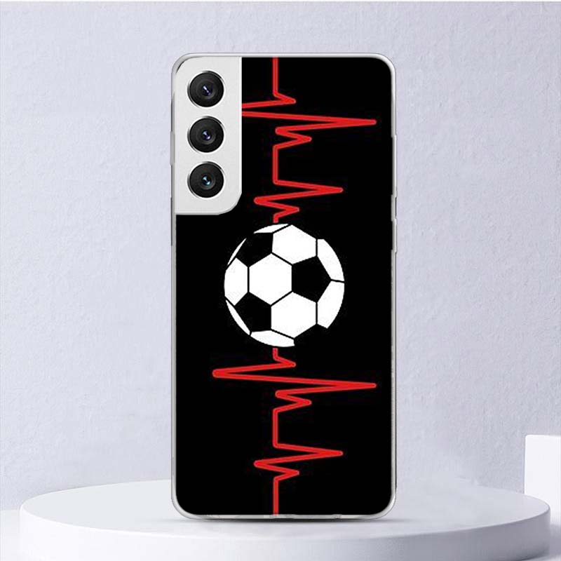 Мягкий чехол с дизайном футбольного мяча для Samsung Galaxy M12 M21 M30S M31 M32 M51 M52, чехол для телефона Note 8 9 10 + 20 Ultra J4 J6 P
