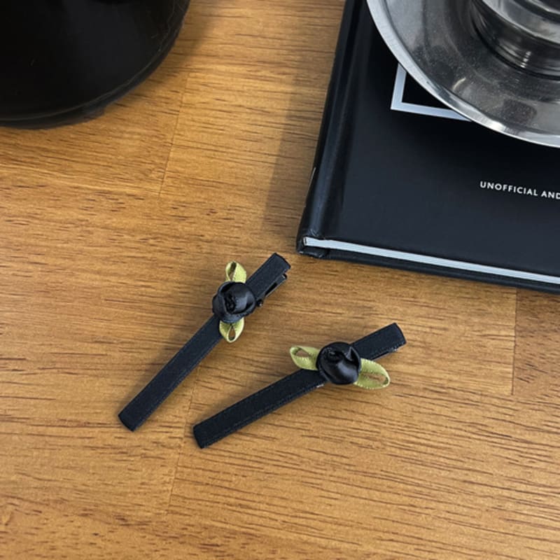 FANTASTIC PLANET [2SET] rose bud hair pin (4colors)