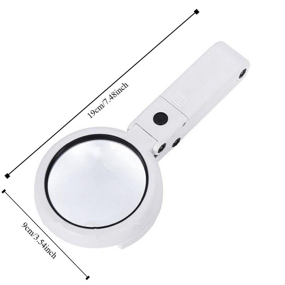 11x 5x Magnifying Glass Stand Folding Lamp Foldable Portable Magnifier Newspapers