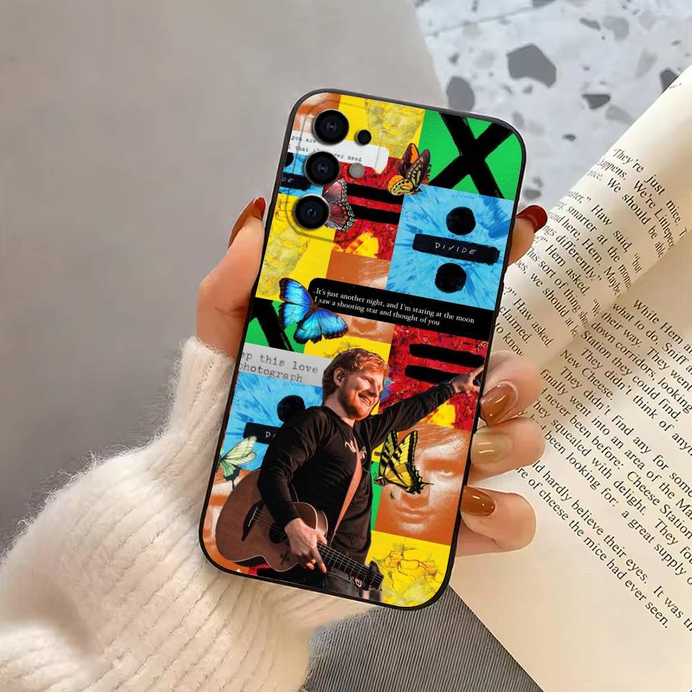 Чехол для телефона singer E-Ed Sheeran-S для Samsung S25, S24, S21, S22, S23, S30, Ultra, S20, Plus, Fe, Lite, Note, 10, Черный чехол