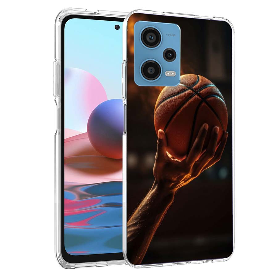 Чехол для телефона с баскетбольным мячом для Redmi Note 13 12 14 15 Pro Plus 13R 11 11T 11E 11S 10 Pro 10S 9 9S Чехол Cell Clear TPU Capa Cases Sho