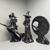 Sexy Witch Figurine Gothic Witch Ornament Desktop Decorative Witch Sculpture Gift for Witches Lovers Cabinet Mantel Decoration