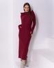 Angora Long Dress with Cowl Hood ISSA PLUS