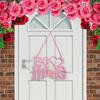 Valentine'S Day Signs Love Heart Shape Hanging Decor Doorplate-Happy Sign Front Door Valentines Decorations For The Home