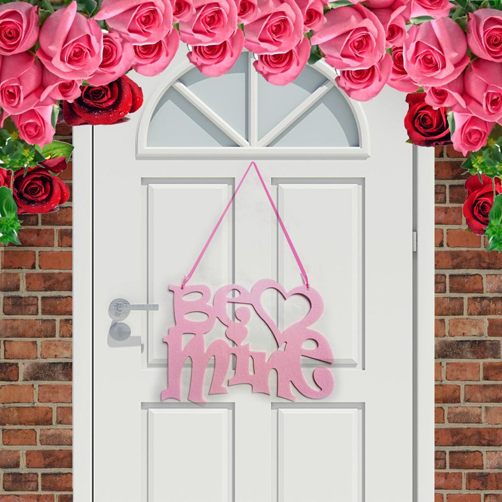 Valentine'S Day Signs Love Heart Shape Hanging Decor Doorplate-Happy Sign Front Door Valentines Decorations For The Home
