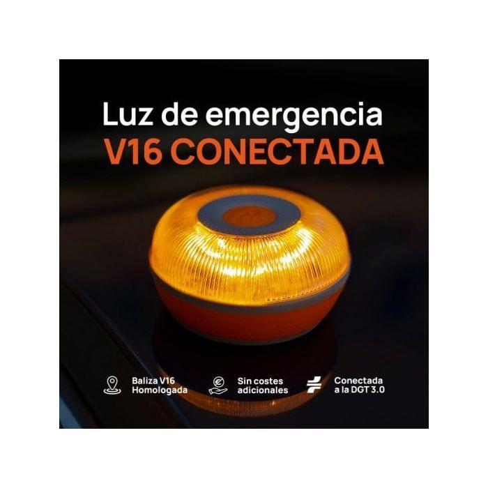 Balise de voiture - WIKANGO - V16 DGT 3.0 - Géolocalisation - Lumière d'urgence - Design ergonomique