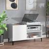 VidaXL Record Cabinet, Side Cabinet with Storage, Furniture for Turntable, Living Room Buffet, Modern, White 831951