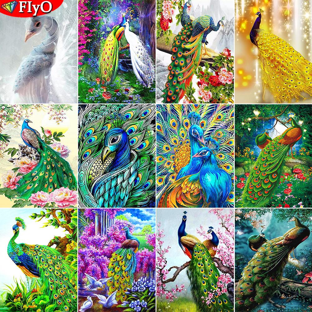 5D алмазная живопись Павлин Новое поступление Алмазная вышивка крестиком животное полная квадратная круглая дрель мозаика подарок ручной работы