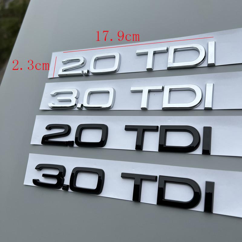 Автомобиль 3D ABS 2.0 3.0 TDI Багажник Буквы Логотип Смещение Значок Эмблема Наклейка