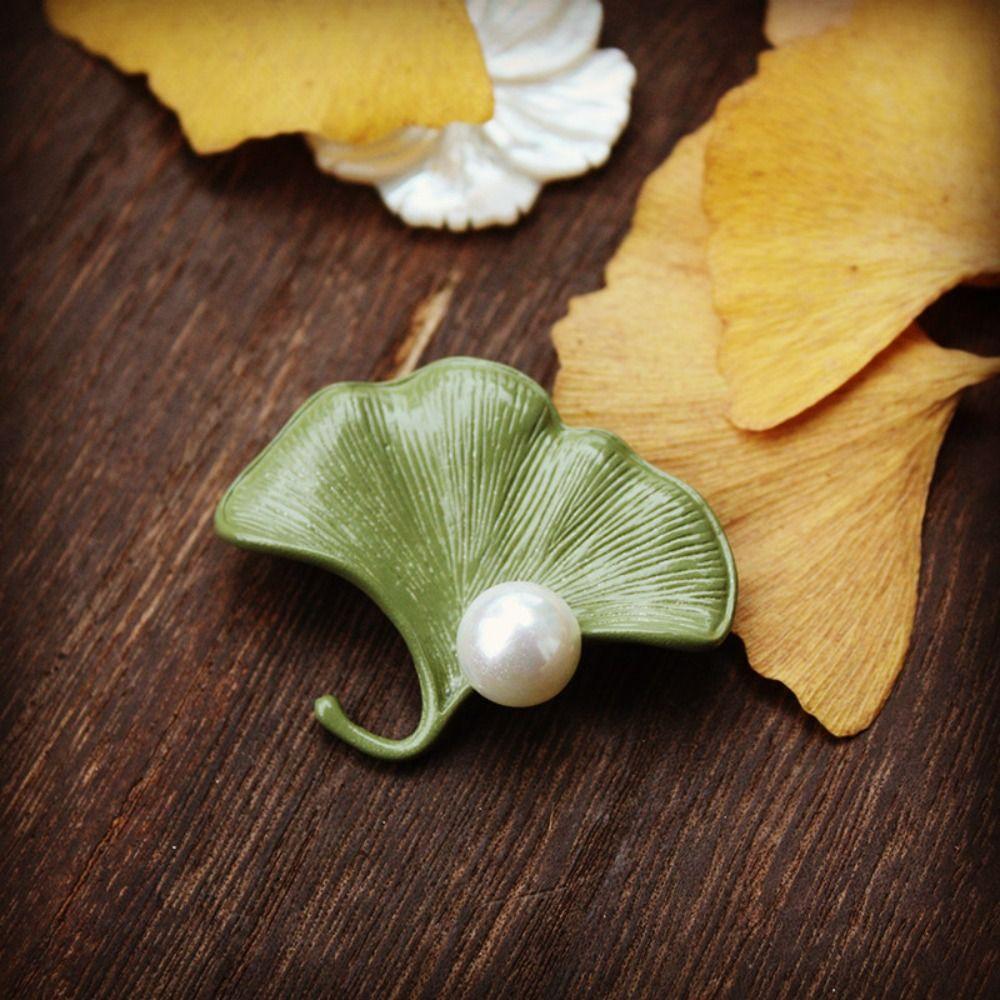 Цинковый сплав цинка аксессуары для одежды брошь в виде листа растения корейский стиль значок масляная живопись брошь женская брошь