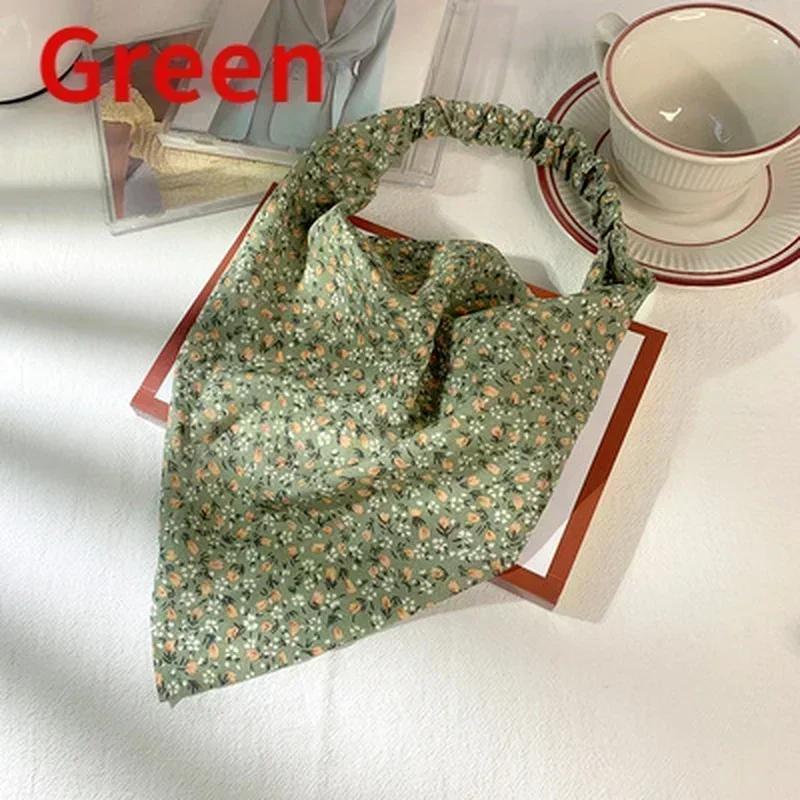 Printed Triangular Headband Bohemian Headband Elastic Headband Women's Dust-proof Headscarf Wholesale Creative Gifts