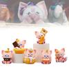 Adorable 6 Piece Lina Bell Cute Fox Pvc Figurine Set For Car Decor And Collectibles