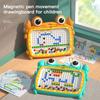 Crab Magnetic Drawing Board with Magnetic Pen and Beads Montessori Education Toys Cute Children's Magnetic Drawing Board Gifts