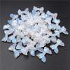 Home Party Supplies 10Pcs Fashion AB White Color DIY Jewelry Accessories Bowknot Flower Loose Beads Creative Leaf Petal Pendants Acrylic