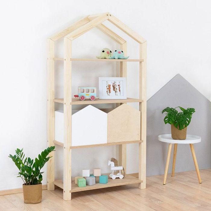 Etagère cabane TALLY bois naturel