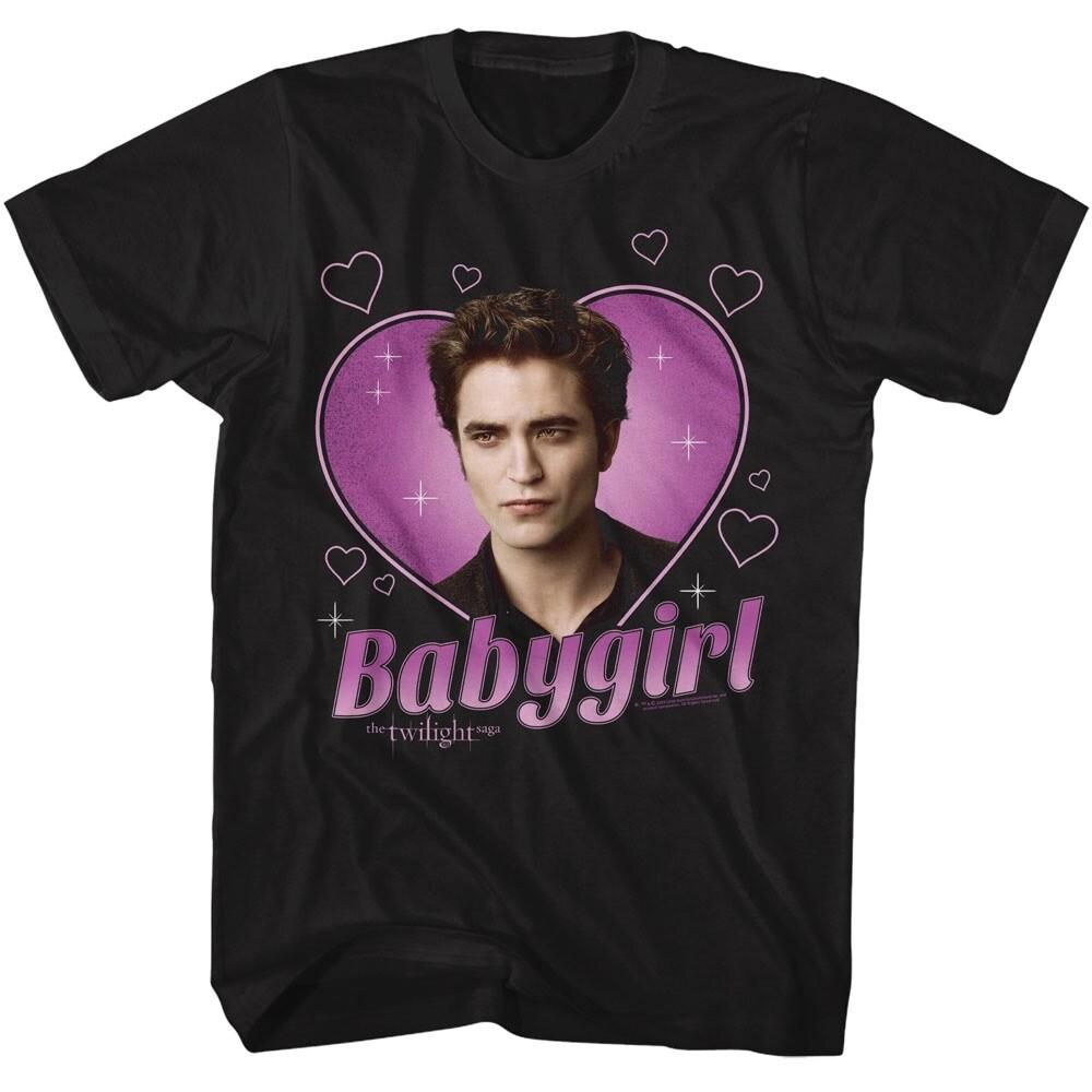 Футболка Сумеречная Сага BABYGIRL EDWARD ALT IMAGE Лицензированная Черная Хлопковая Унисекс Футболка
