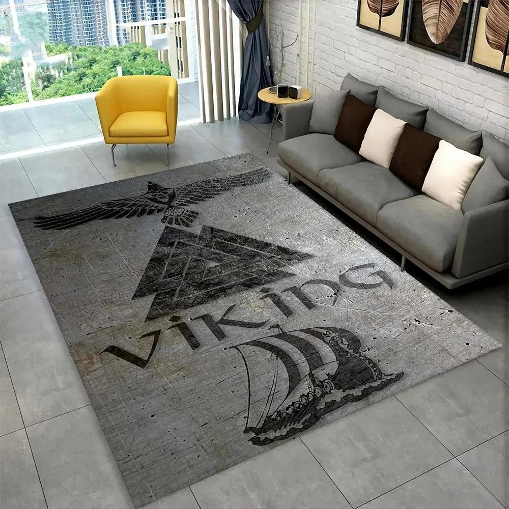 Скандинавская мифология викингов, ковер Одина Валгаллы, ковер для дома, гостиной, спальни, дивана, коврик для двери, декор, детский коврик, нескользящий напольный коврик