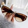 2025 New M Letter Cat Eye Sunglasses Internet Celebrity Ins Same Retro Sunglasses Women's Trendy Sunglasses 90315