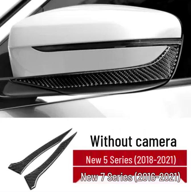 Защита зеркала заднего вида из углеродного волокна для BMW 123 серии, GT, 5 серии, X1, X3, X4, X5, X6 - Защитная декоративная накладка от столкновений и царапин