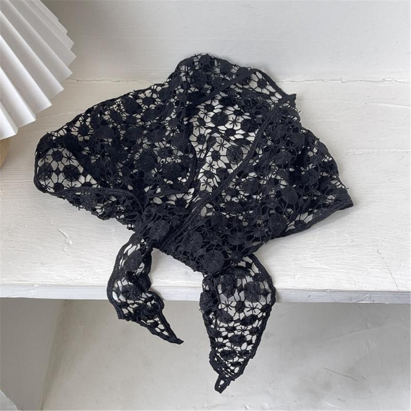 Aesthetic Hollowout Scarf Bohemian Shawl Headwear Waist Scarf Bag Band For Women Various Occasion Popular Photo Props