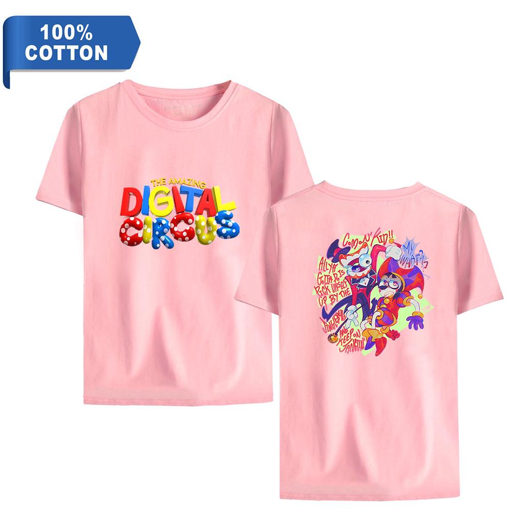 ГОРЯЧАЯ мода для любителей аниме The Amazing Digital Circus, женские и мужские повседневные футболки с короткими рукавами и графическим принтом