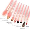 8 Pcs Mini Makeup Brush Set Portable Foundation Powder Blush Eyeshadow Eyelash Travel Brush