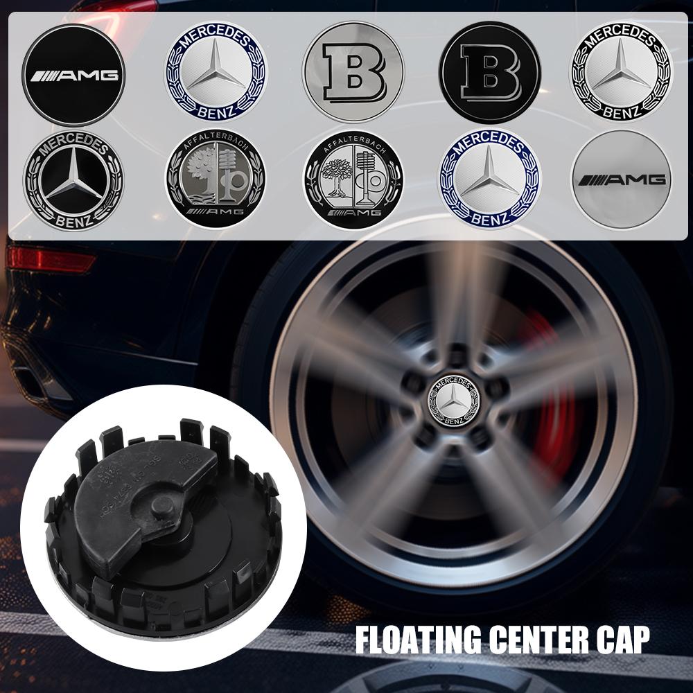 75mm Wheel Center Cover Stickers Hub Cap Accessories For Mercedes Benz W212 W213 W214 W210 GLK GLS W203 W204 W211 AMG CLS ML C36