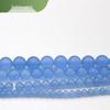 Light Blue Chalcedony Round Beads for DIY Jewelry and Bracelet Accessories.