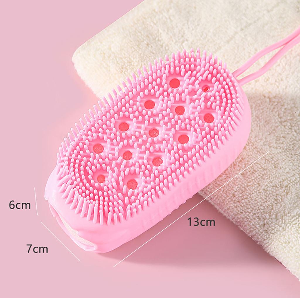 Массажная щетка для душа для ванны, ручная удобная чистка кожи, скраббер для семьи, друга, соседа, подарок