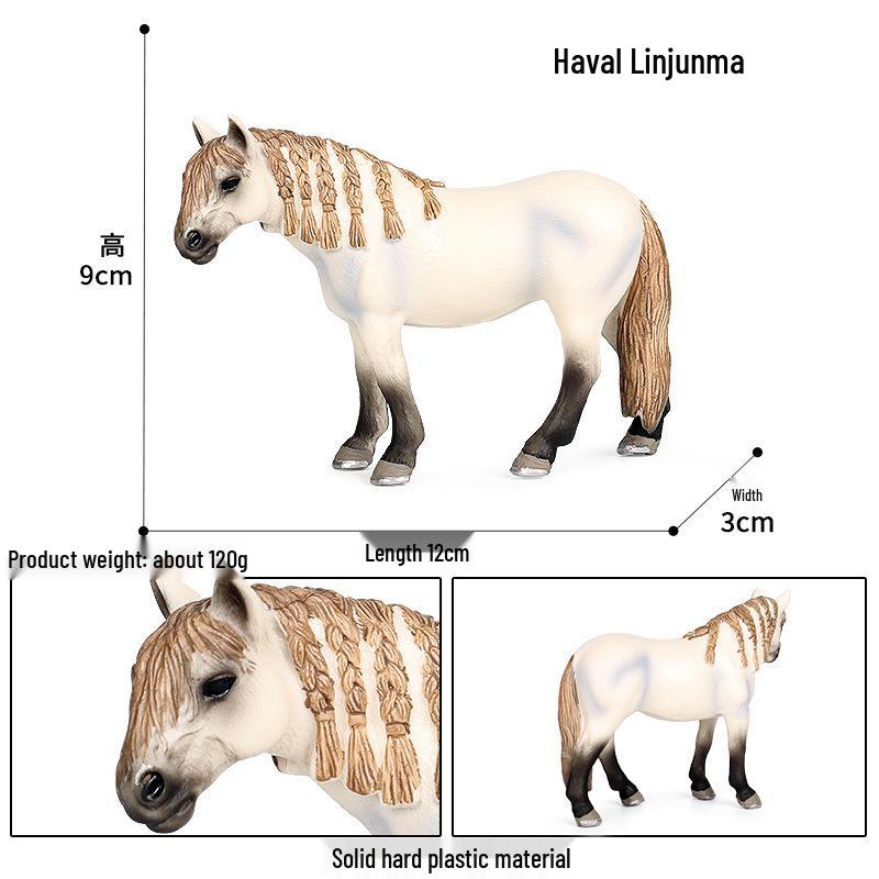 Трансграничное украшение для рабочего стола «Степной конь»: Черно-белая модель североамериканской дикой лошади