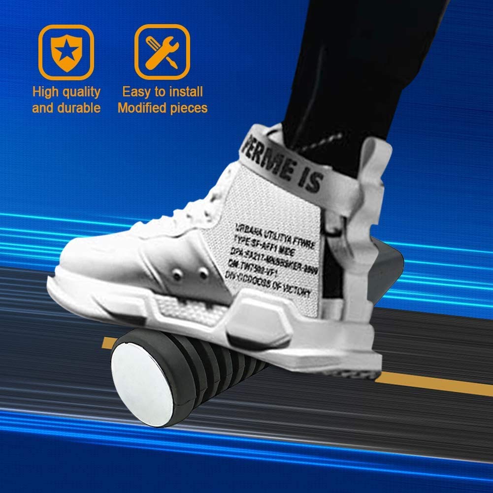 ALPHARIDER Универсальный комплект из левой и правой педалей для заднего тандемного руля, подходящий для Honda GS125GN125 Cub Kawasaki Z400FX Zephyr ZXR400Baja Mini Bike