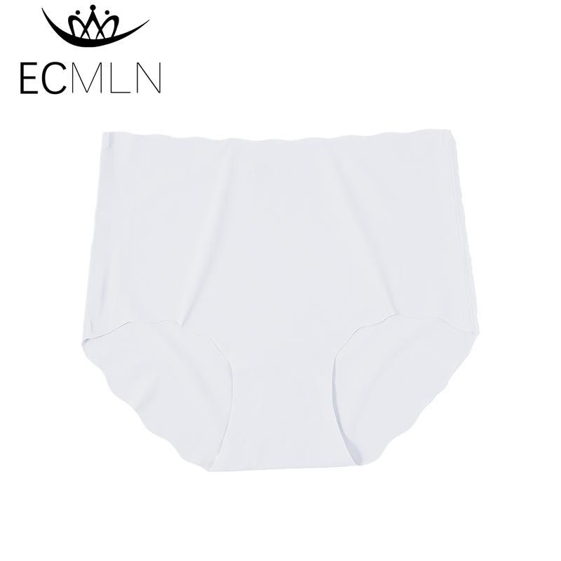 Women's Plus Size Ice Silk Seamless Briefs Underwear High Waist Panties for Women