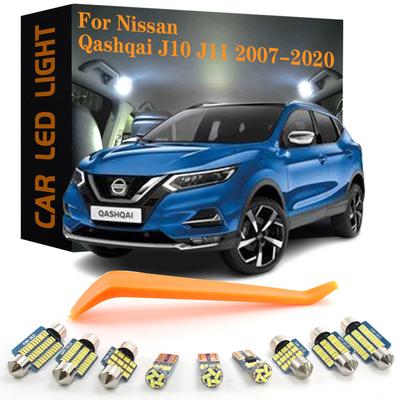 Светодиодная лампа для салона автомобиля Canbus для Nissan Qashqai J10 J11 2007 2008 2009 2010 2011 2012 2013 2014 2015 2016 2017 2018