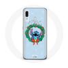 Case for Samsung Galaxy A20 Stitch Snow Merry Christmas Blue