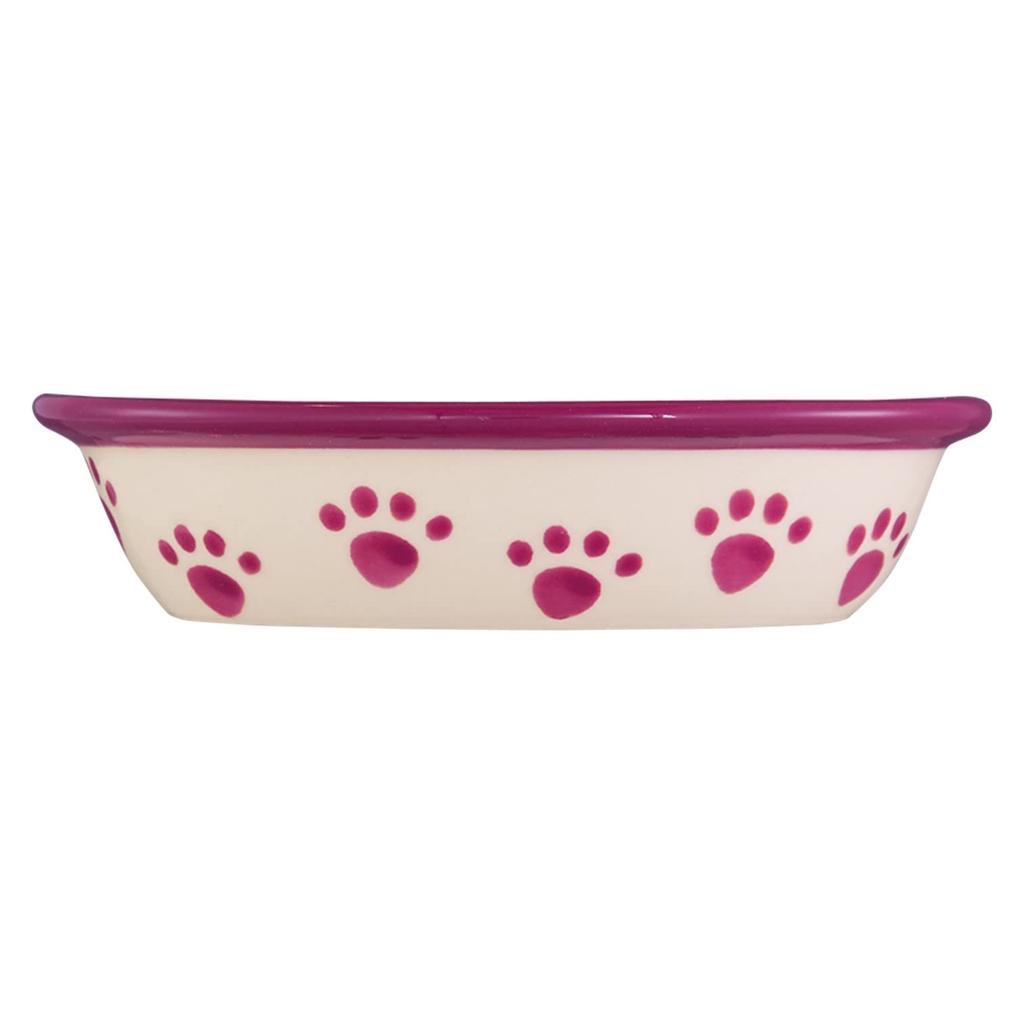 Pet Rageous Designs Cat Tableware Pet Paw Baby Plum