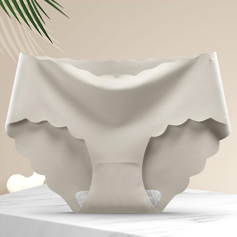 Ice Silk Panties Women's Cotton Triangle Pants Plus Size