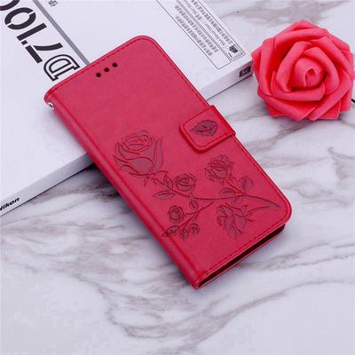 Кожаный кошелек-книжка с рисунком розы для Motorola Moto G06 G24 G86 G56 G15 G05 G52 G35 G04S G54 G84 5G G67 G77 G17 G57 Power Edge 70 60 Fusion 50 Neo Чехол