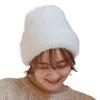 ICHIYON Мохеровый трикотаж Ассорти Мохеровая трикотажная шапка для холодной погоды [14+ ПЛЮС] Женская шапка-бини, Шапка-бини, Шапка, Осень/Зима / 103771-101-100