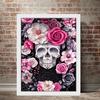 5D Diy Алмазная картина Мультфильм цветы и скелеты Набор для вышивки крестом Полная алмазная вышивка Мозаика Художественная картина Стразы Декор Подарок