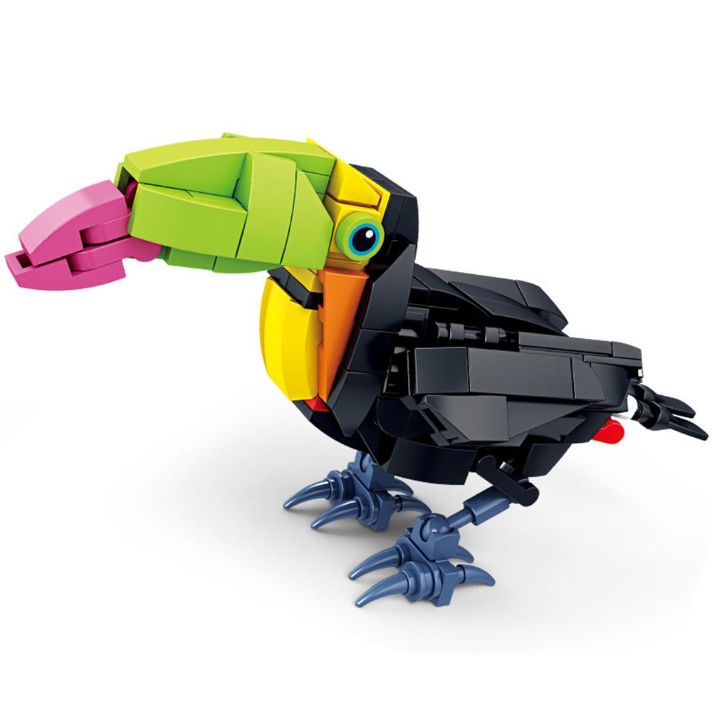 3D Мультяшные Животные Строительные Блоки Образовательная Игрушка для Детей Реалистичное Украшение Стола Креативный Подарок для Мужчин и Женщин Идеальный Подарок