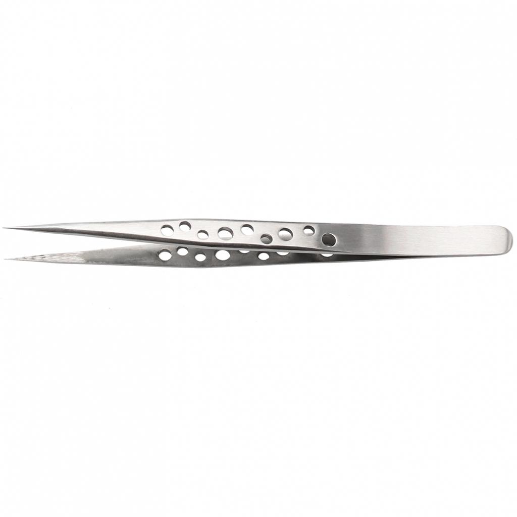 Small Tweezers Stainless Forceps Straight Tip 124-140mm 1pcs