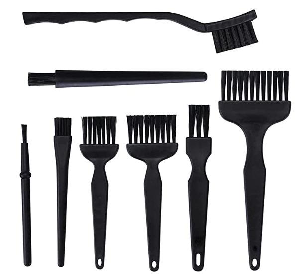 Набор антистатических щеток для очистки пыли с телефонов, компьютеров, клавиатур и печатных плат с круглой рукояткой