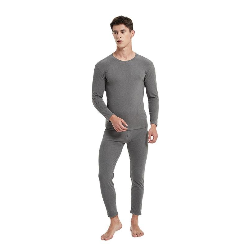 Danmo Зимнее термобелье Лонг-Джинсы Мужские теплые топы + штаны Комплект плотной одежды Удобные комплекты термобелья