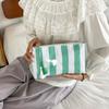 Waterproof PVC Toiletry Bag Large Capacity Beach Storage Bag Striped Cosmetic Bag  Friends